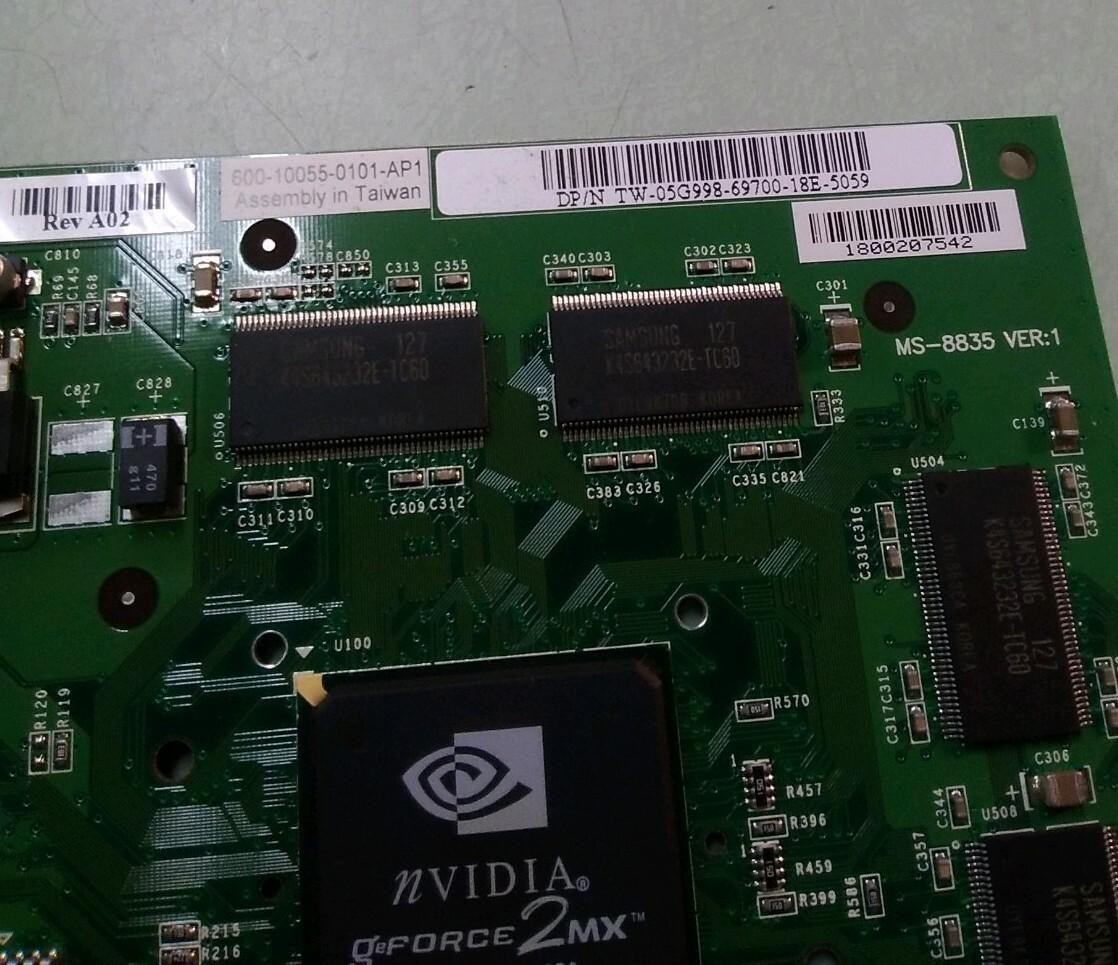 32MB Dell 05G998 Nvidia GeForce2 MX AGP Graphics Card
