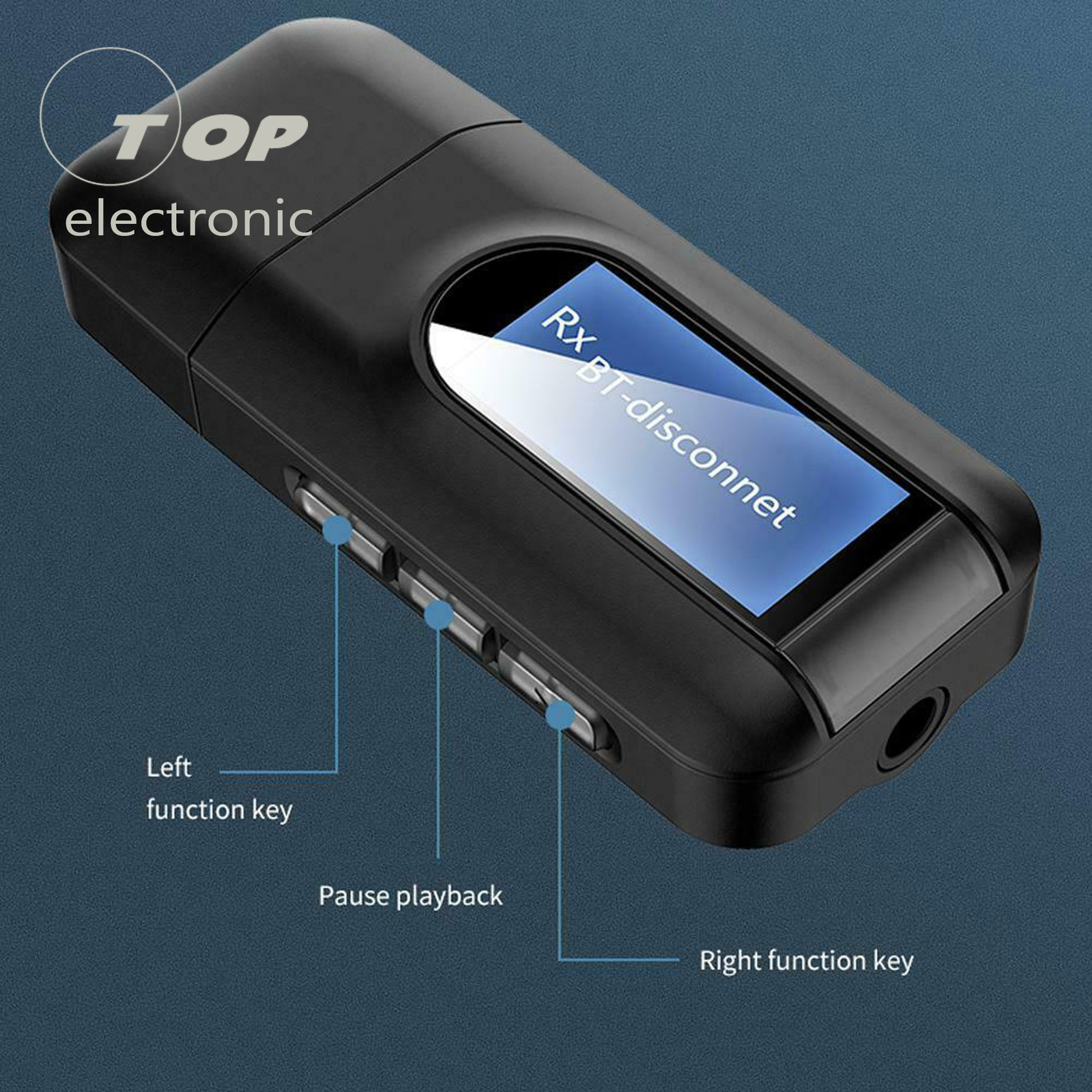 USB Bluetooth 5.0 Audio Adapter Transmitter Receiver for TV/PC Car AUX Speaker