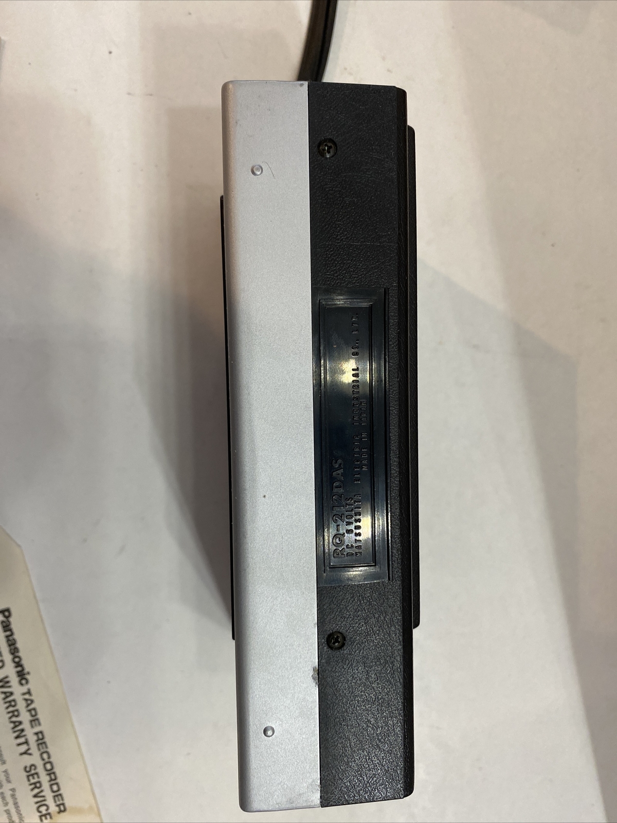 Panasonic RQ 212DAS Mini Cassette Tape Recorder