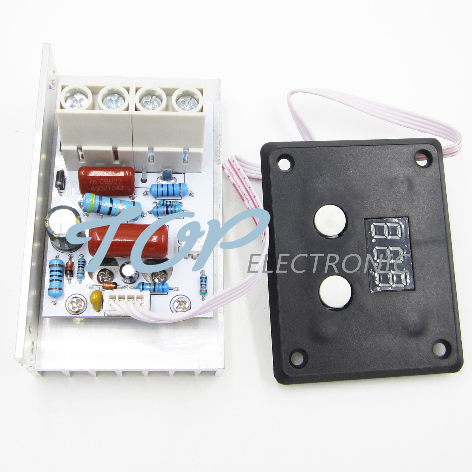 AC 220V 10000W SCR Voltage Regulator Speed Control Dimmer Thermostat LED Display