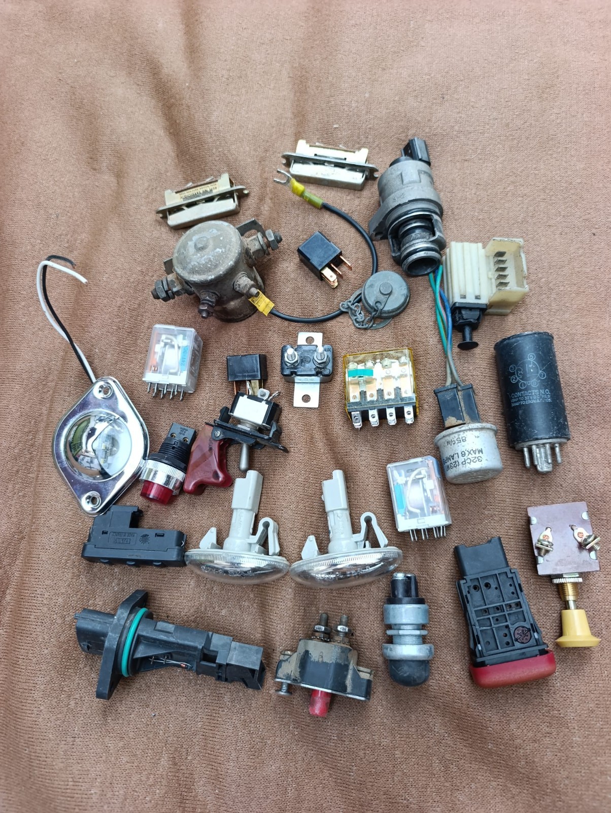 LOT OF 25 switches and various electrical and electronic items
