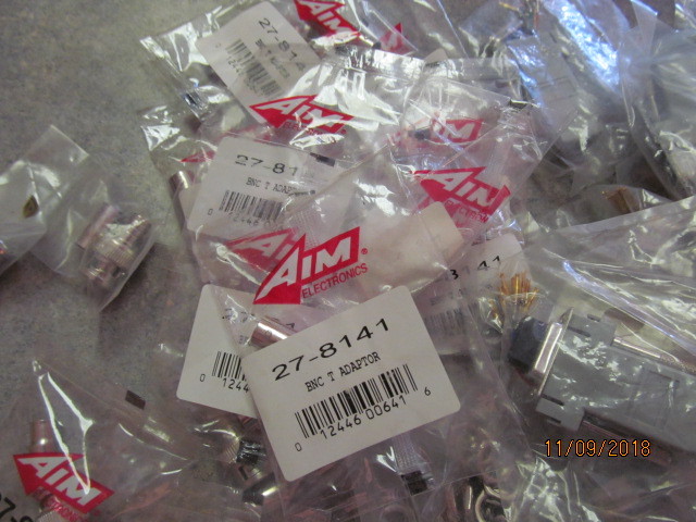 Large lot of Coax fittings and computer fittings