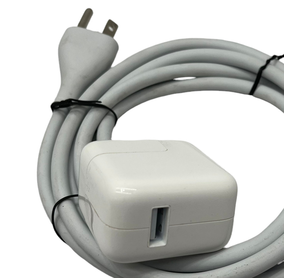 Apple A1401 12W US Wall Power Adapter With 2.5A 125v 3 Prong Extension Wall Plug