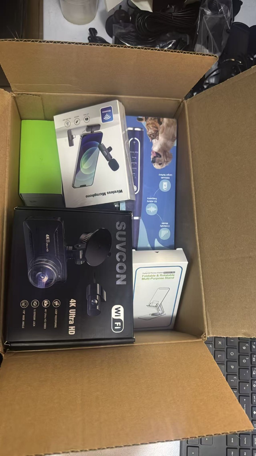 Tech Mystery Box – 5–8 Random Gadgets – Electronics & Accessories – NEW/Open