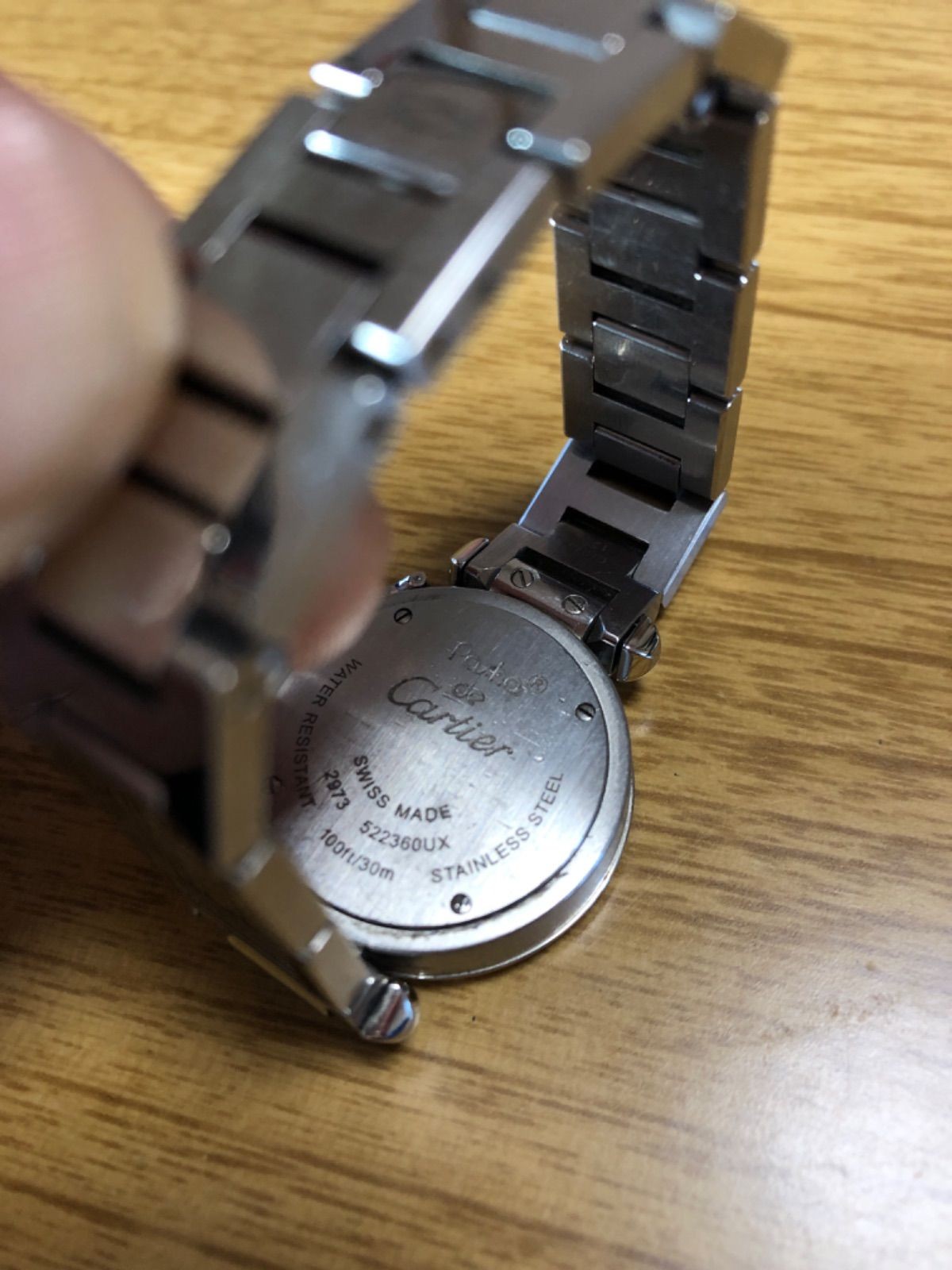 CARTIER Watch W3140025 Miss Pasha Quartz Ladies Stainless Steel Nylon