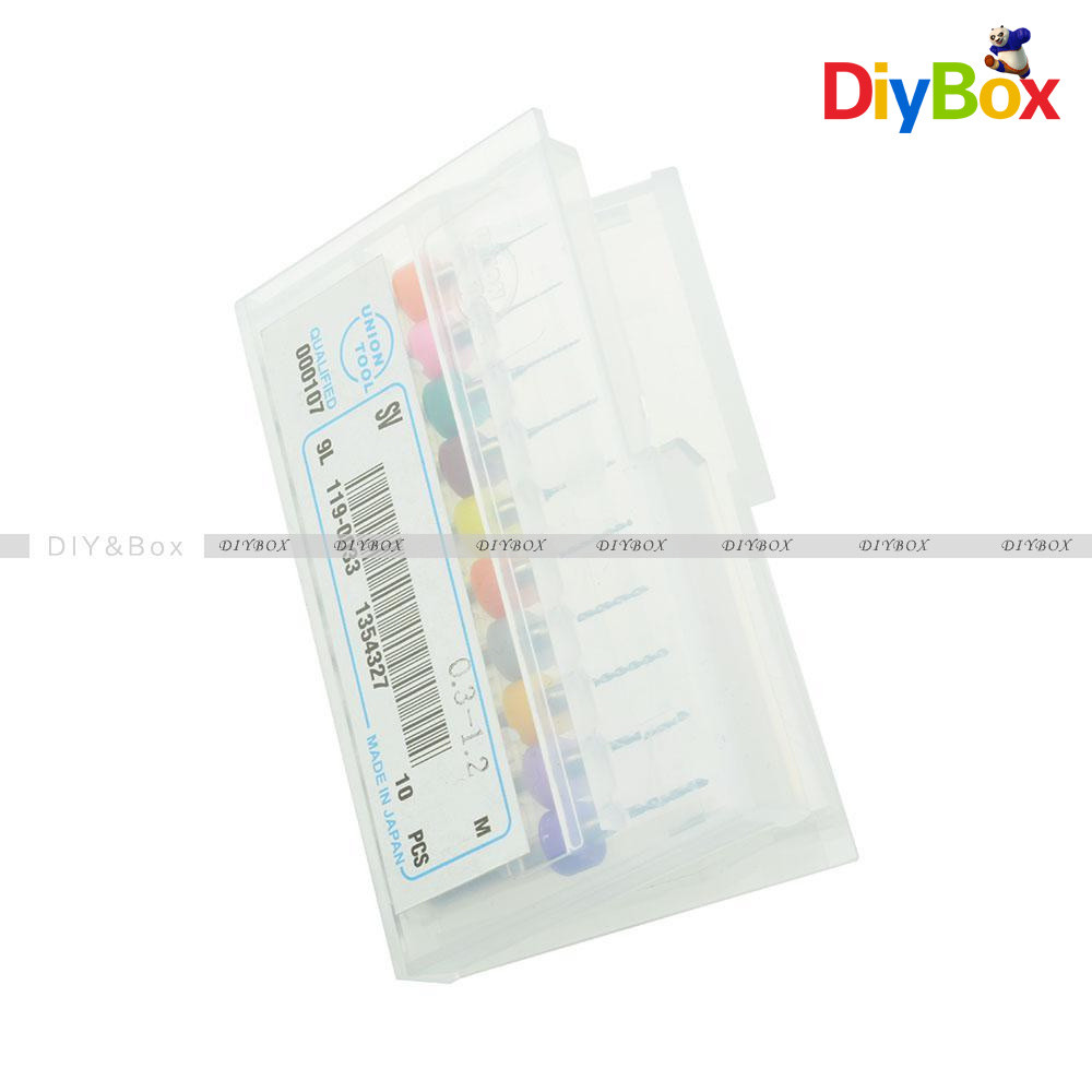 10Pcs/Set PCB Print Circuit Board Carbide Micro Drill Bits Tool 0.3mm to 1.2 mm