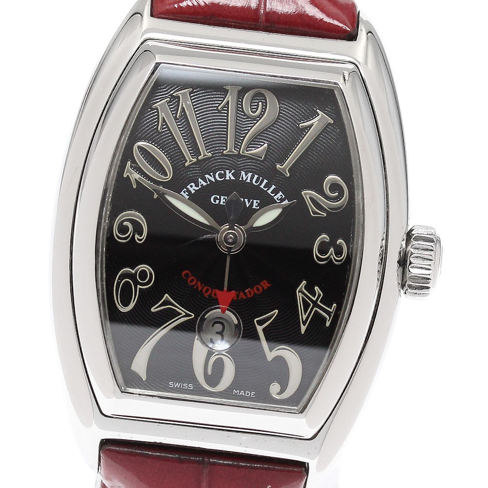 Franck Muller Watch Conquistador 8002LSC Date Automatic Leather w/Box, Warranty