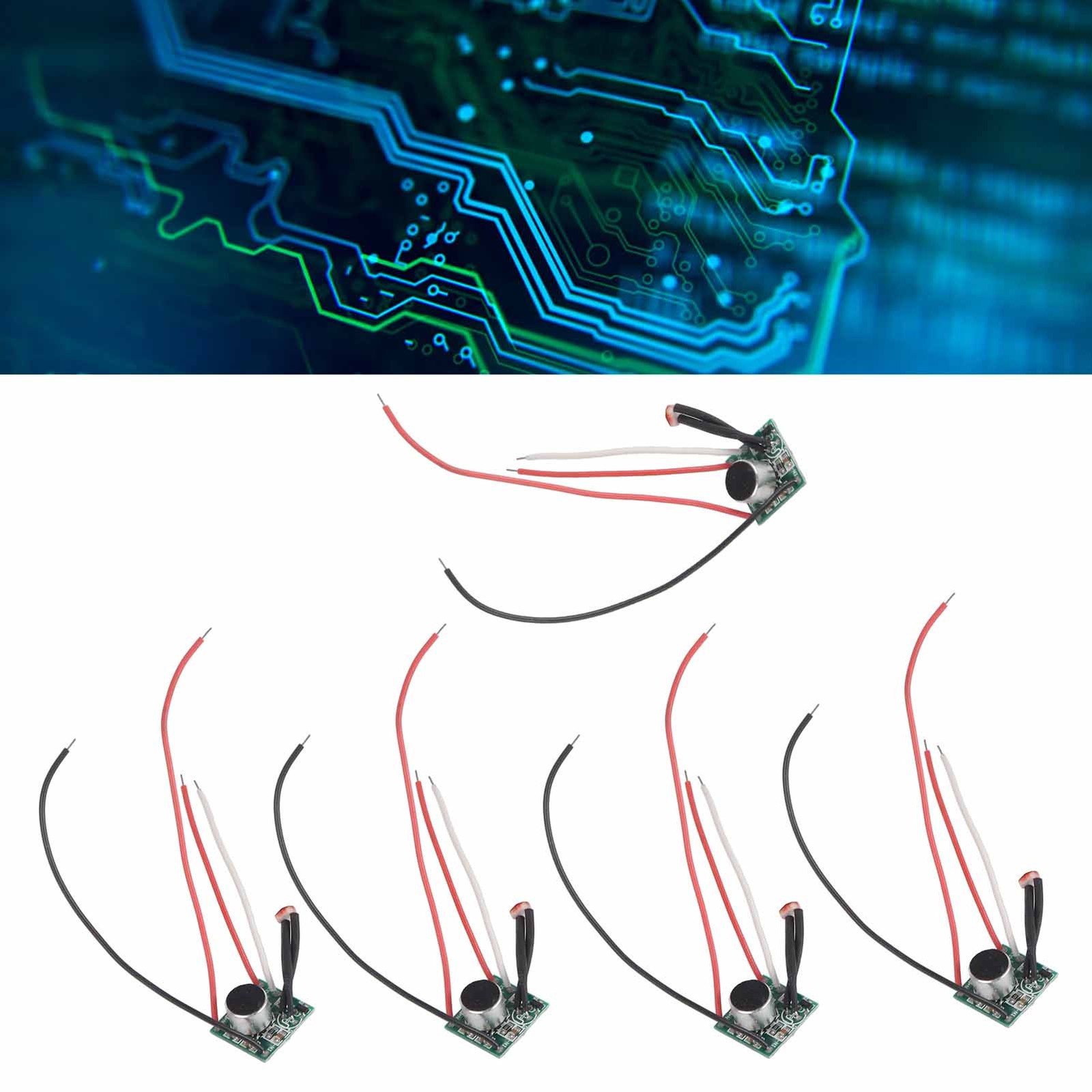 5Pcs Sound Control Switch Module Solar Light Sensor Module Circuit Board New