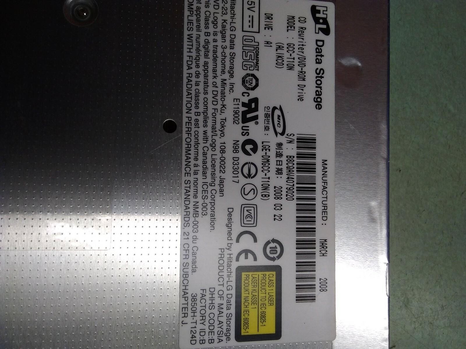 GENUINE LENOVO CD-RW/DVD Drive l GCC-T10N 41R0096