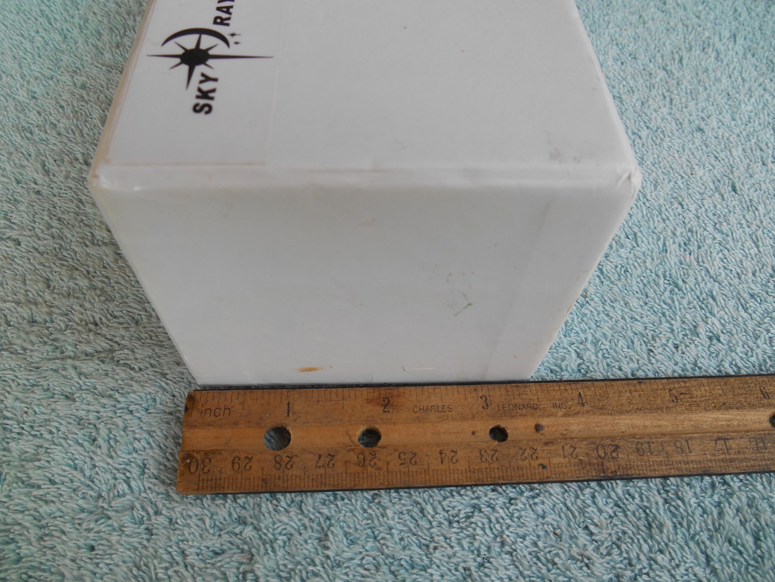 VINTAGE SKY RAY EMPTY BOX ONLY! FOR STORAGE OR SALES! 3-5/8 X 7-1/4 X 3-1/8 TALL