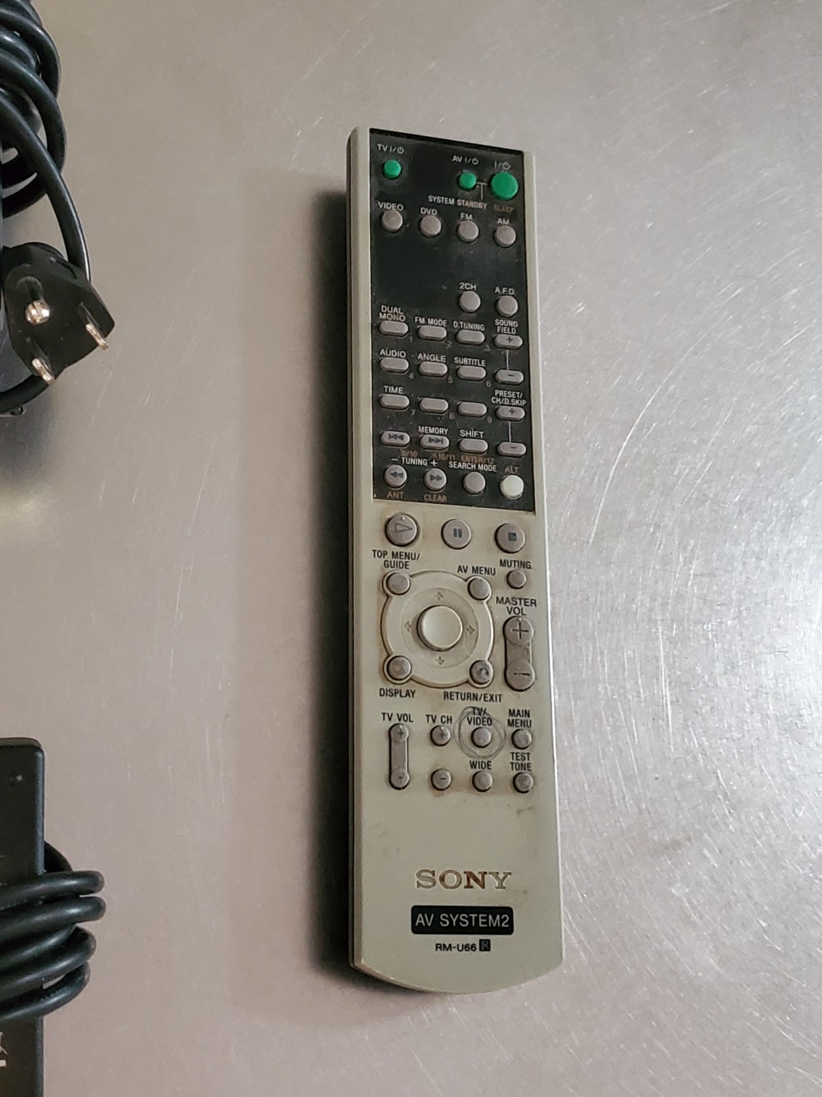 Lot of 7 – Various Cables, Adapters, and 1x Sony Remote Control