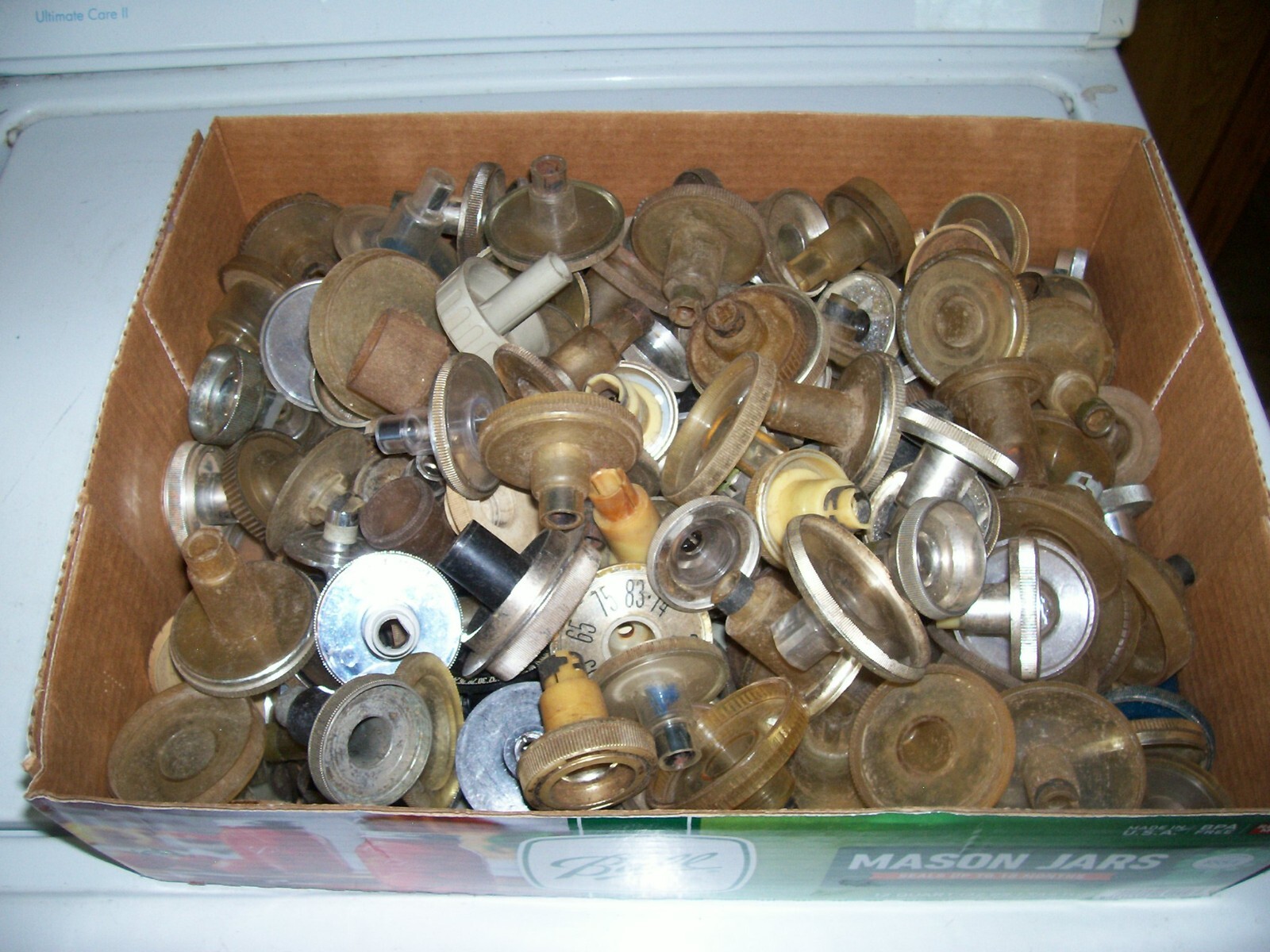Used lot of TV knobs mid century.