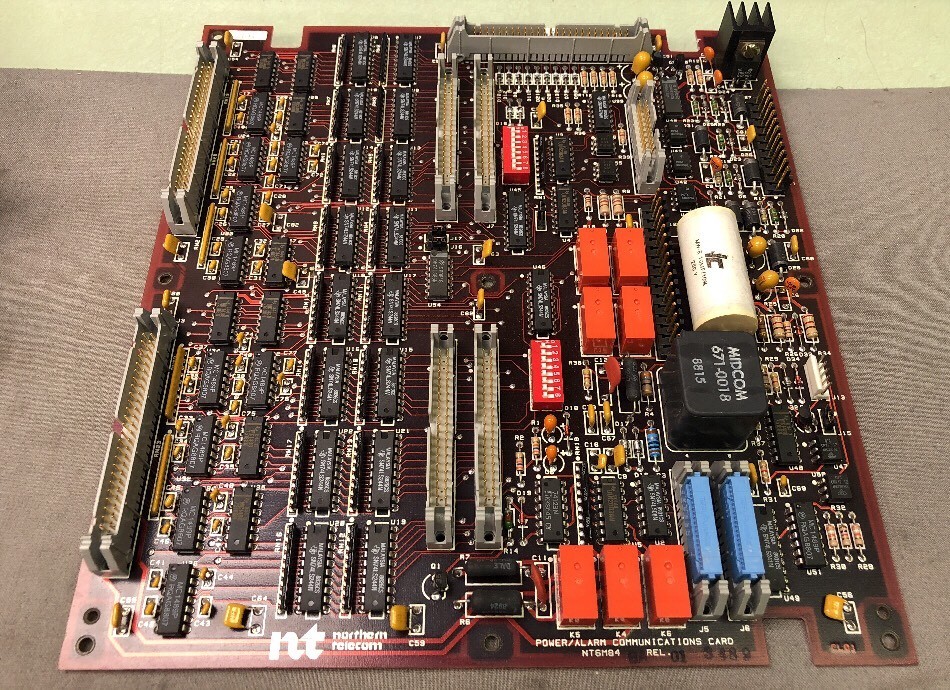 NORTHERN TELECOM POWER ALARM COMMUNICATIONS CARD NT6M84BA