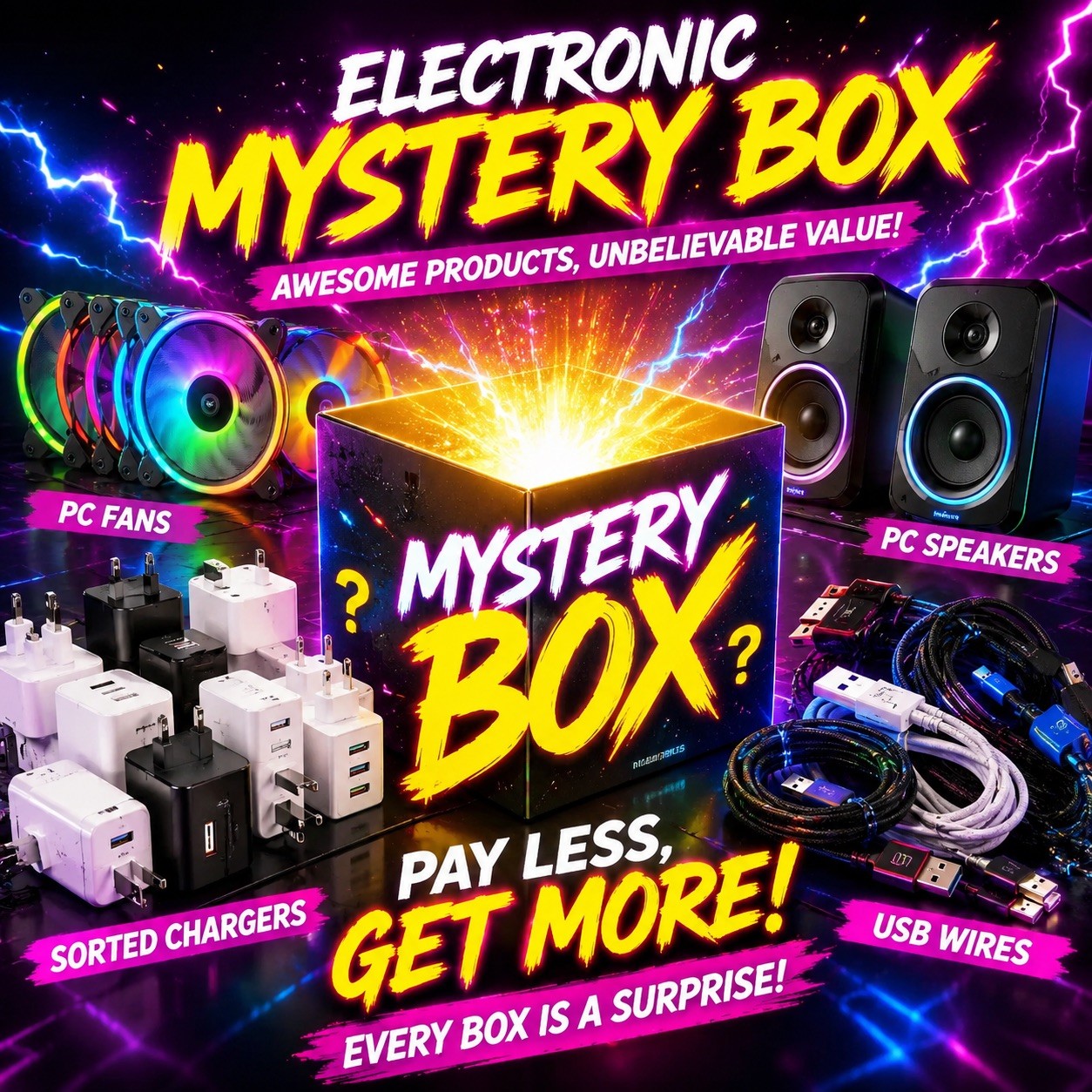 Mystery Box Package | Unclaimed & Used | Random Items | PC Components