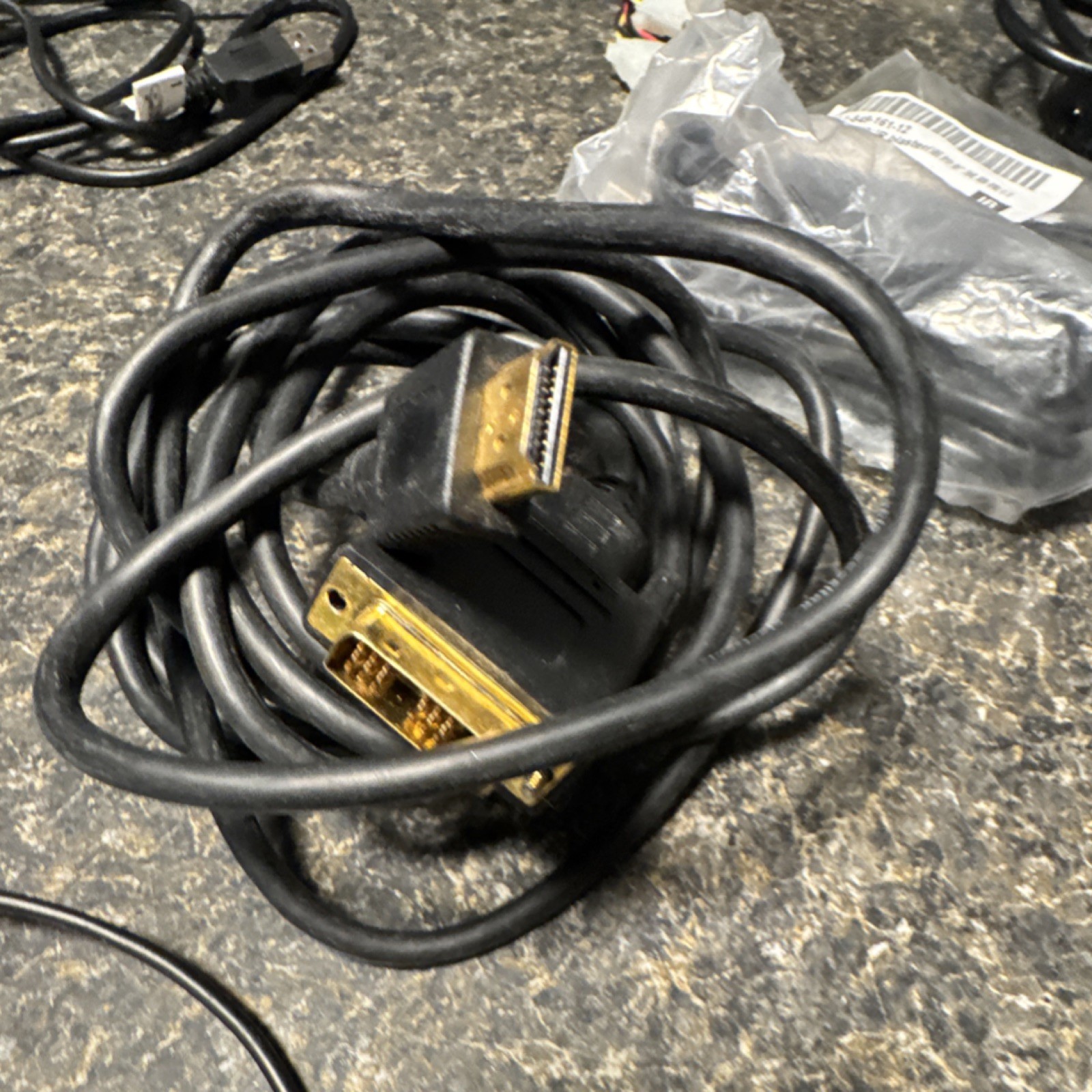 Logitech Cable Lot with Various Connectors – USB, Audio, Video, Power, Docking