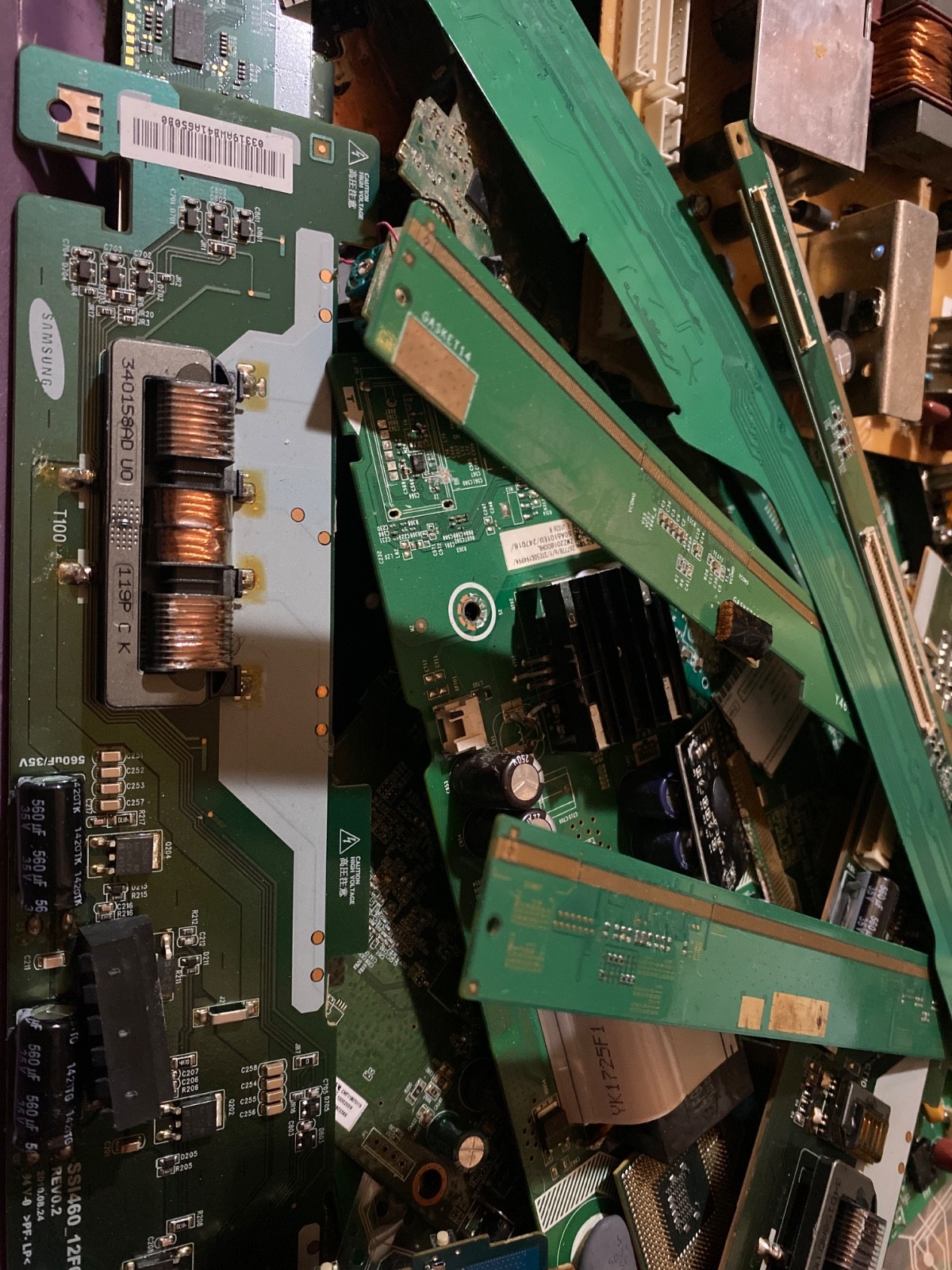 Scrap Circuit Boards Mixed Lot – TV Boards, Power Supply Boards For Parts