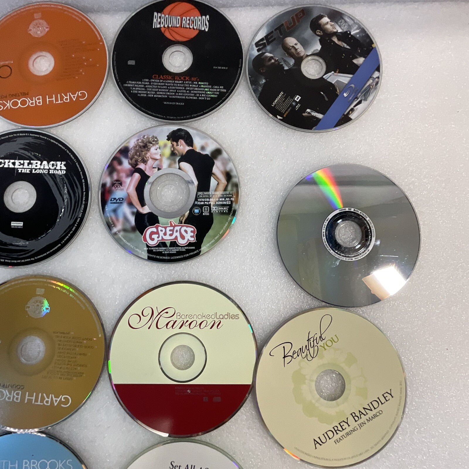 Lot of 33 Disks No Covers CD DVD Video Game Scratches AS-IS
