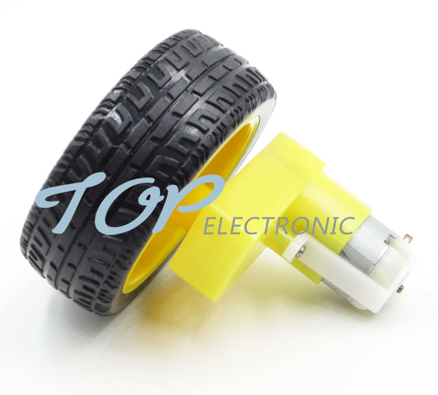 DC 3-6v Right-angle Gear Motor + smart Car Robot Plastic Tire Wheel for arduino