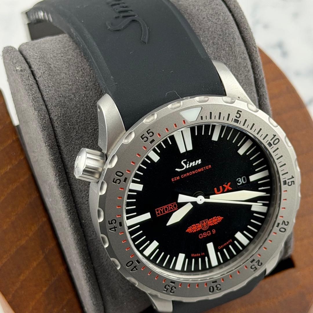 Sinn Watch 403 UX.GSG9 Black Dial Silicone Strap Sapphire Crystal w/Warranty