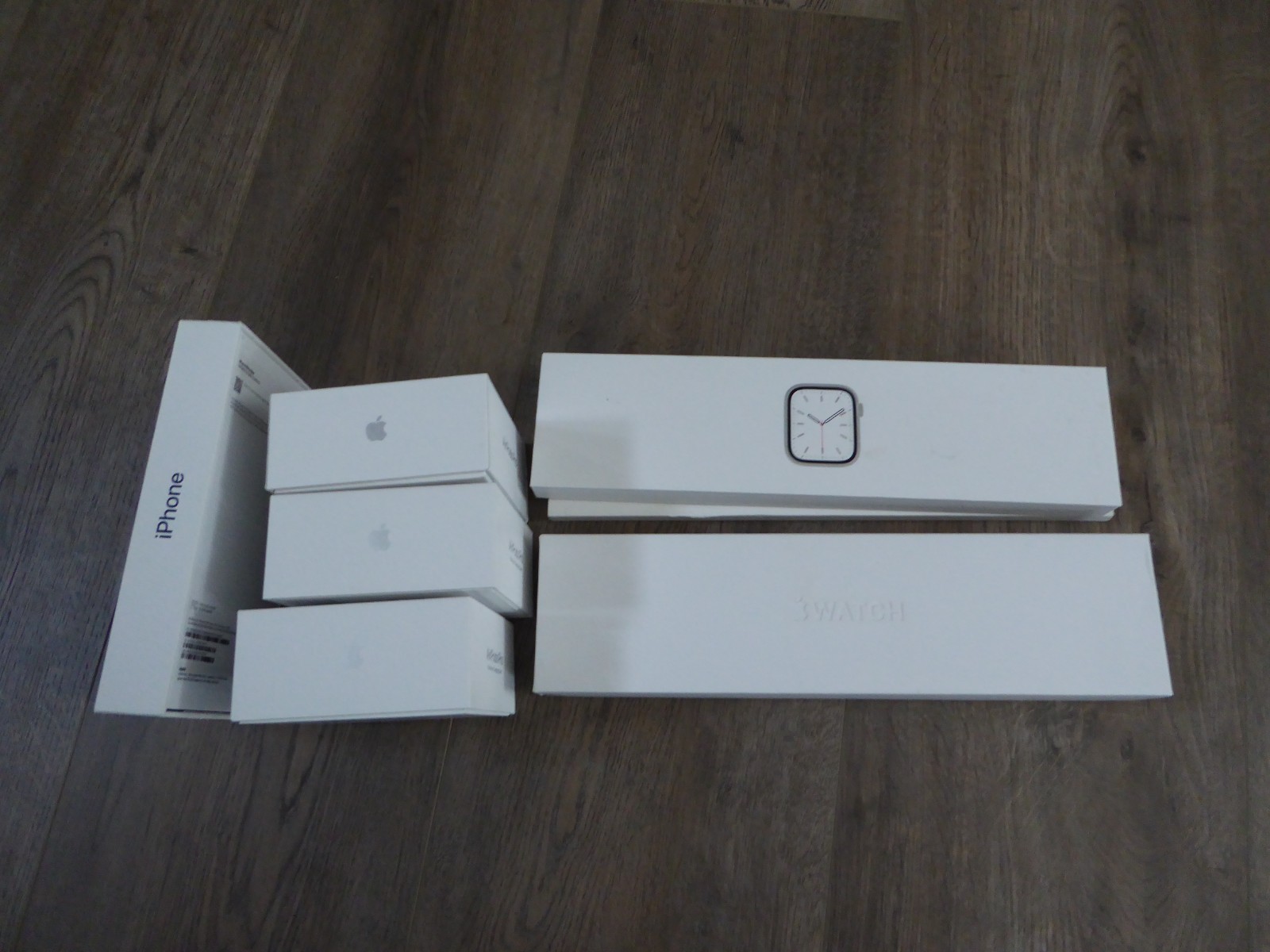 APPLE EMPTY BOX ONLY LOT 4 iPhone 2 Watch Series 7 and 3 Airpods Pro Boxes