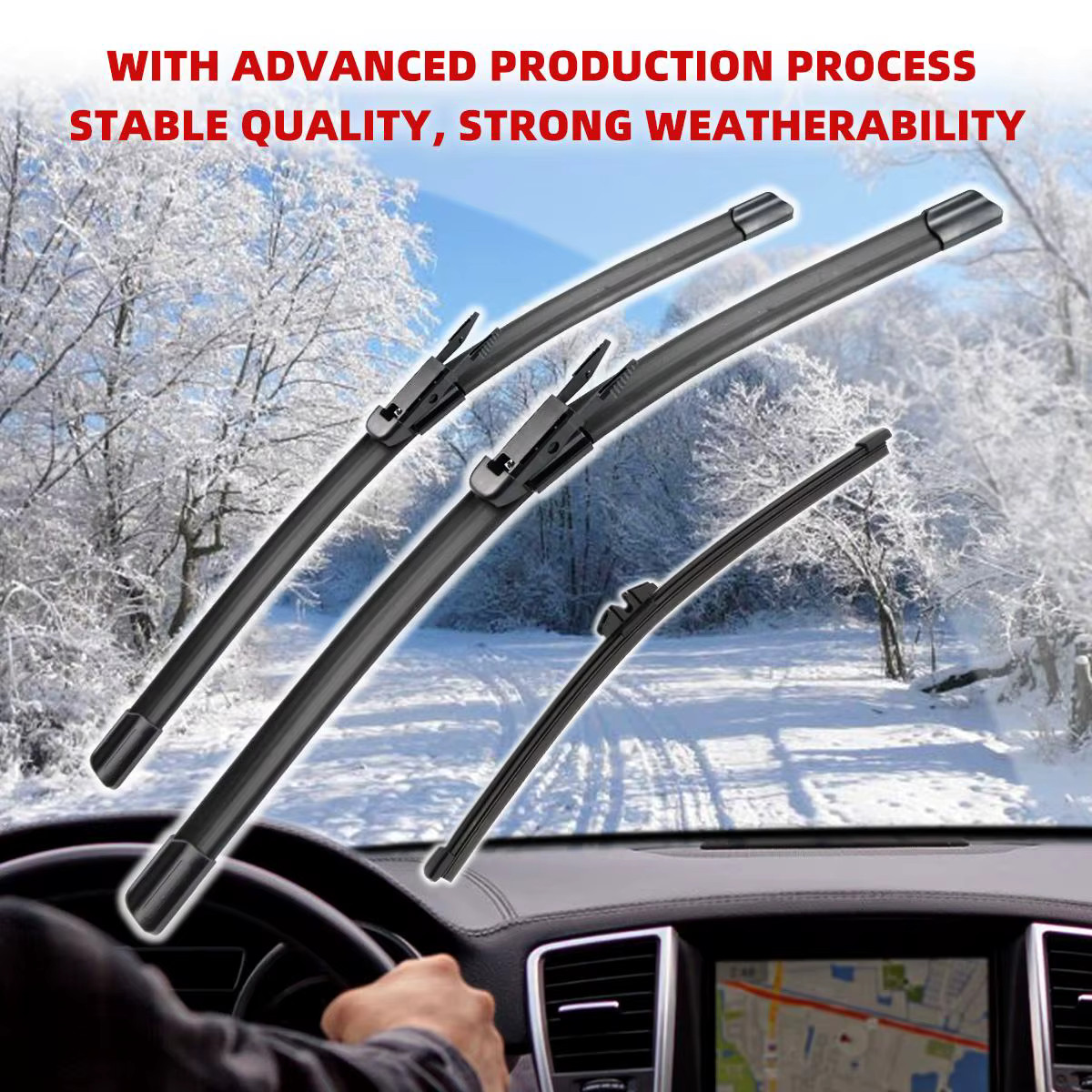 Wiper Blades Set For Ford Explorer 2011-2017 26 22 11 Front Rear