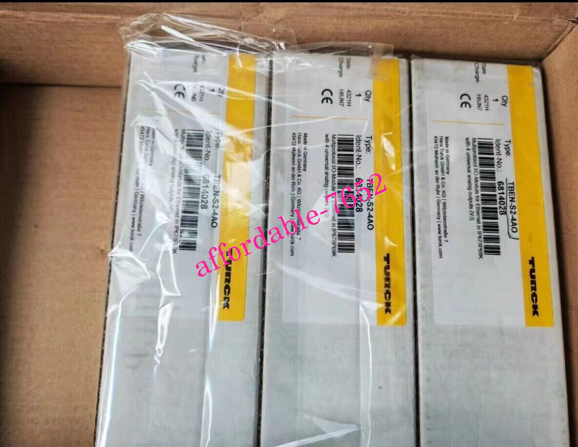 1PCS New TBEN-S2-4AO TURCK Module 6814028 DHL or FedEx