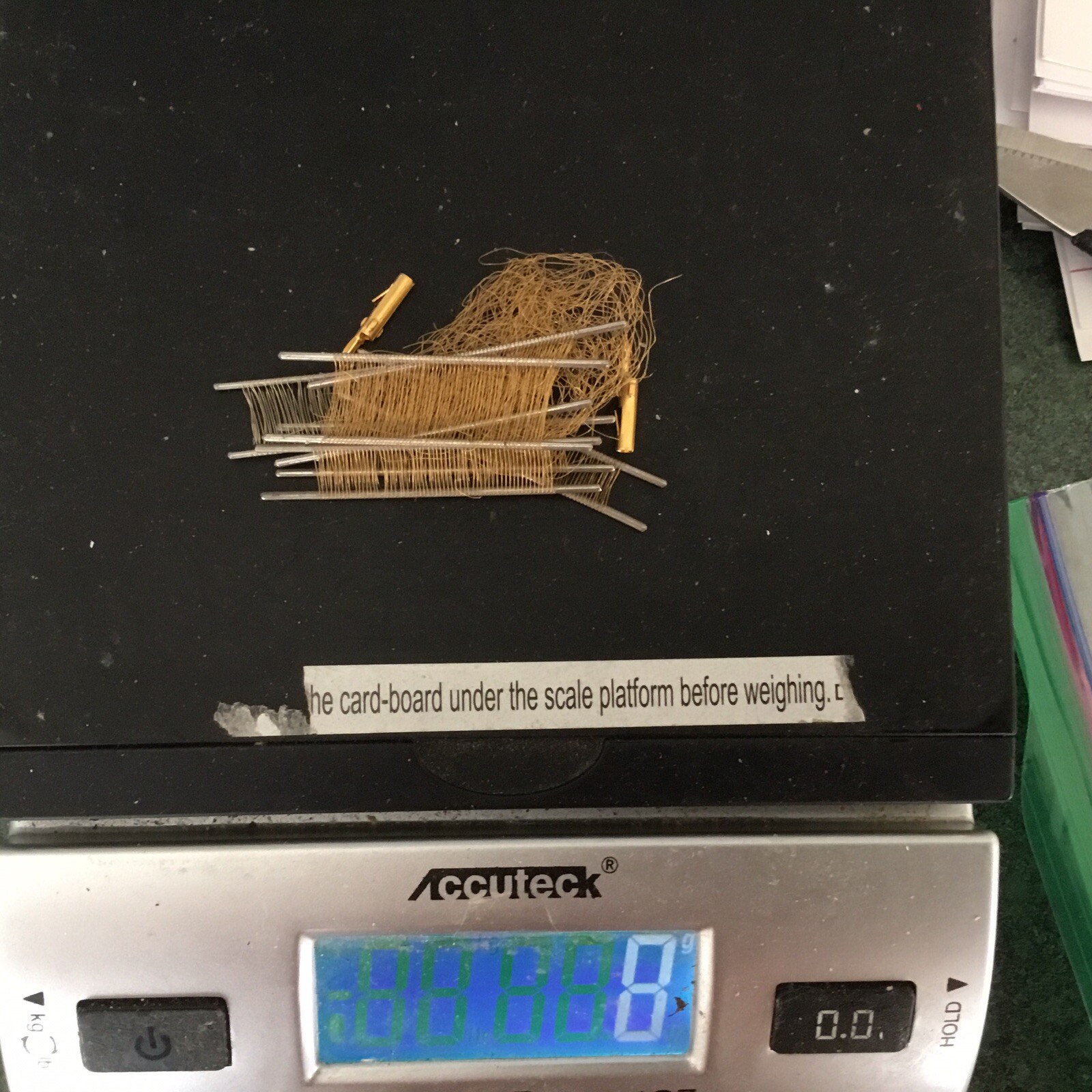 Gold Plated Pins For Gold Recovery 116 Grams Plus Silver Pieces