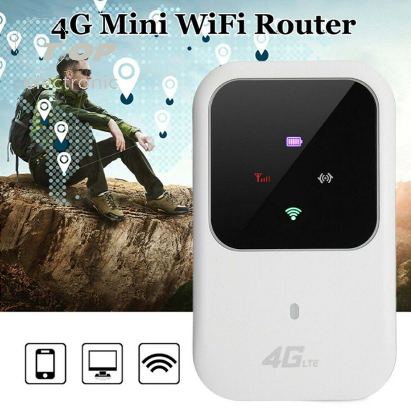 Unlocked 4G-LTE Mobile Broadband WiFi Wireless Router Portable MiFi Hotspot New