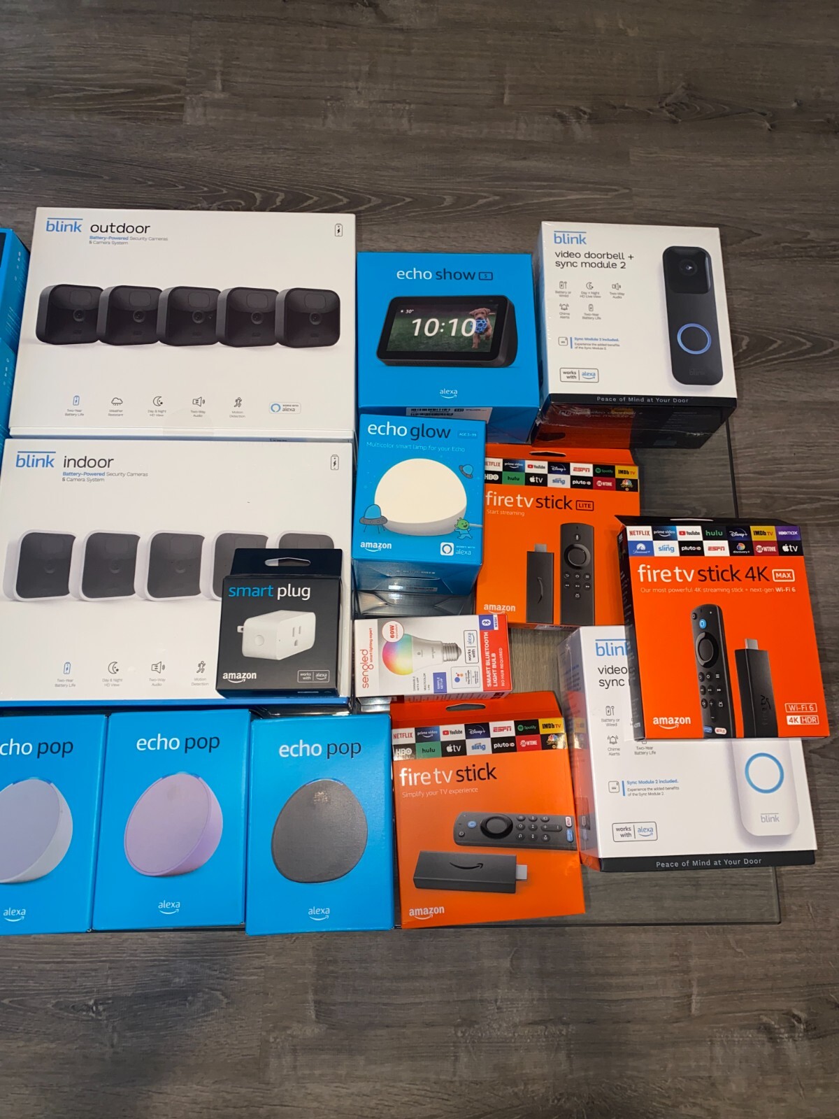 HUGE NEW Amazon Product Lot, Echo Dot, Fire TV Stick, Blink Cameras, Pop + More!