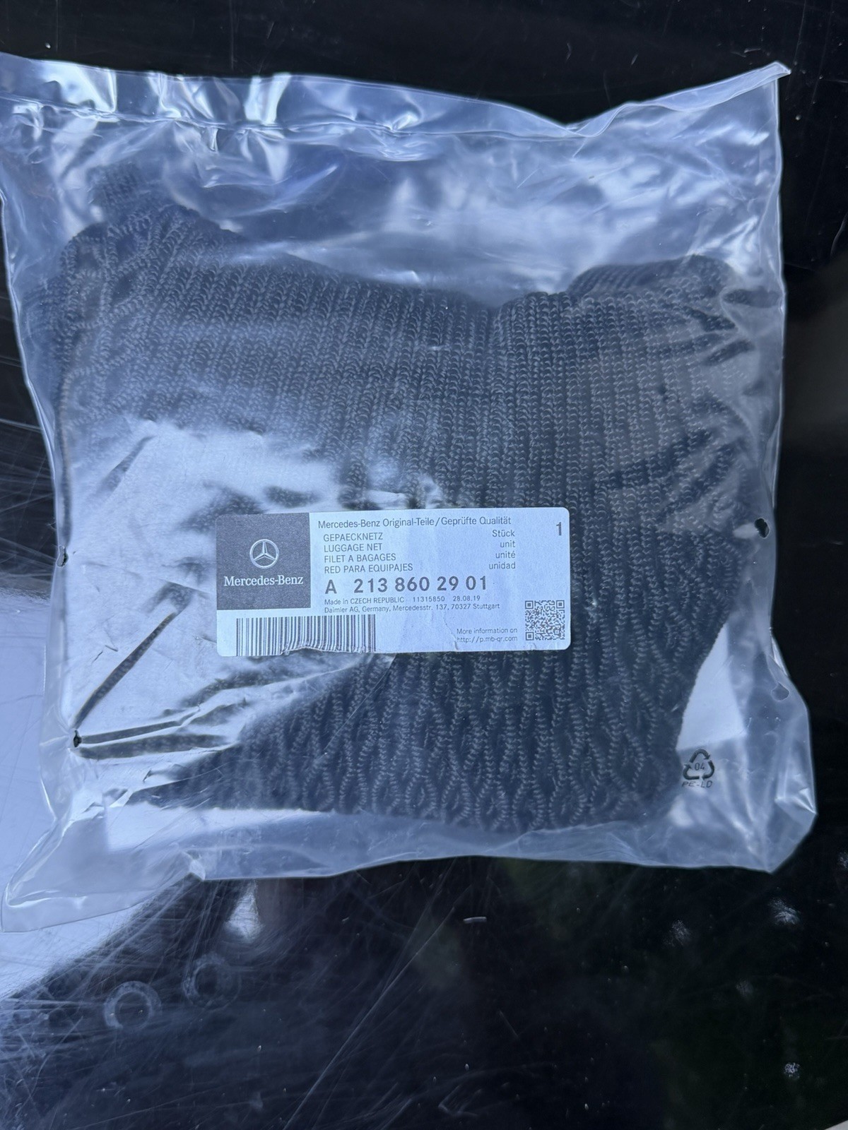 Mercedes – Benz Genuine Product E350 or C Clas LUGGAGE CARGO NET A 213 860 29 01