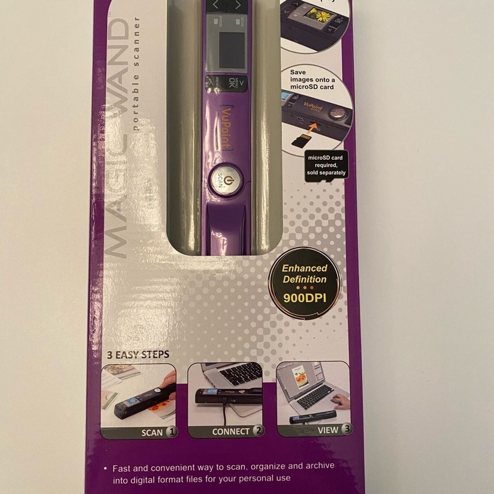 MAGIC WAND Portable Handheld Scanner Electronics New In Box Never Used
