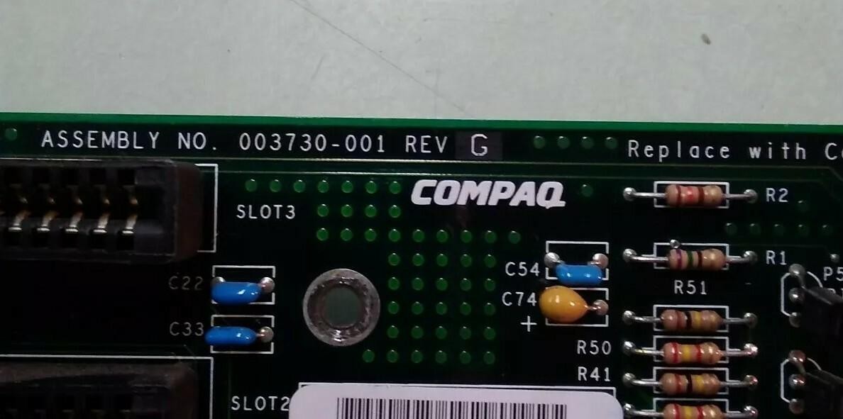 COMPAQ 172622-001 3X3 BACKPLANE RISER BOARD DP 466 PROLINEA 466 ASSY 003731
