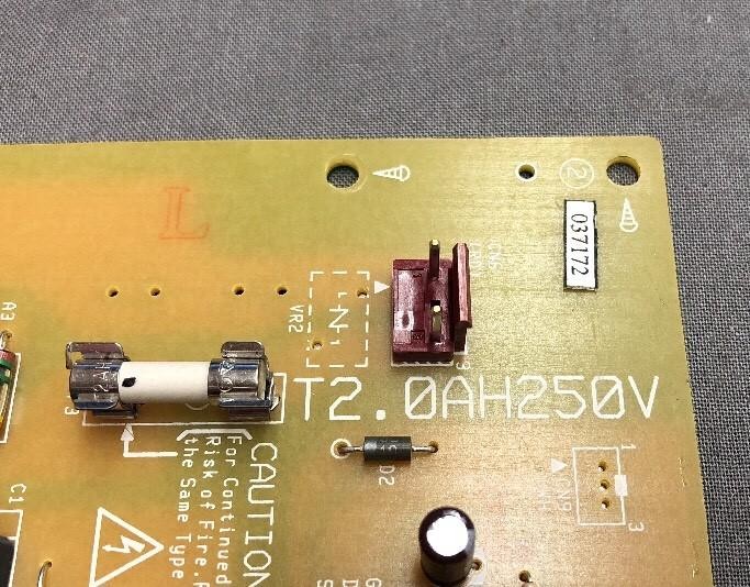 SHARP POWER SUPPLY BOARD AC-EX100 F1664FC33 T2.0AH250V FOR COPIERS