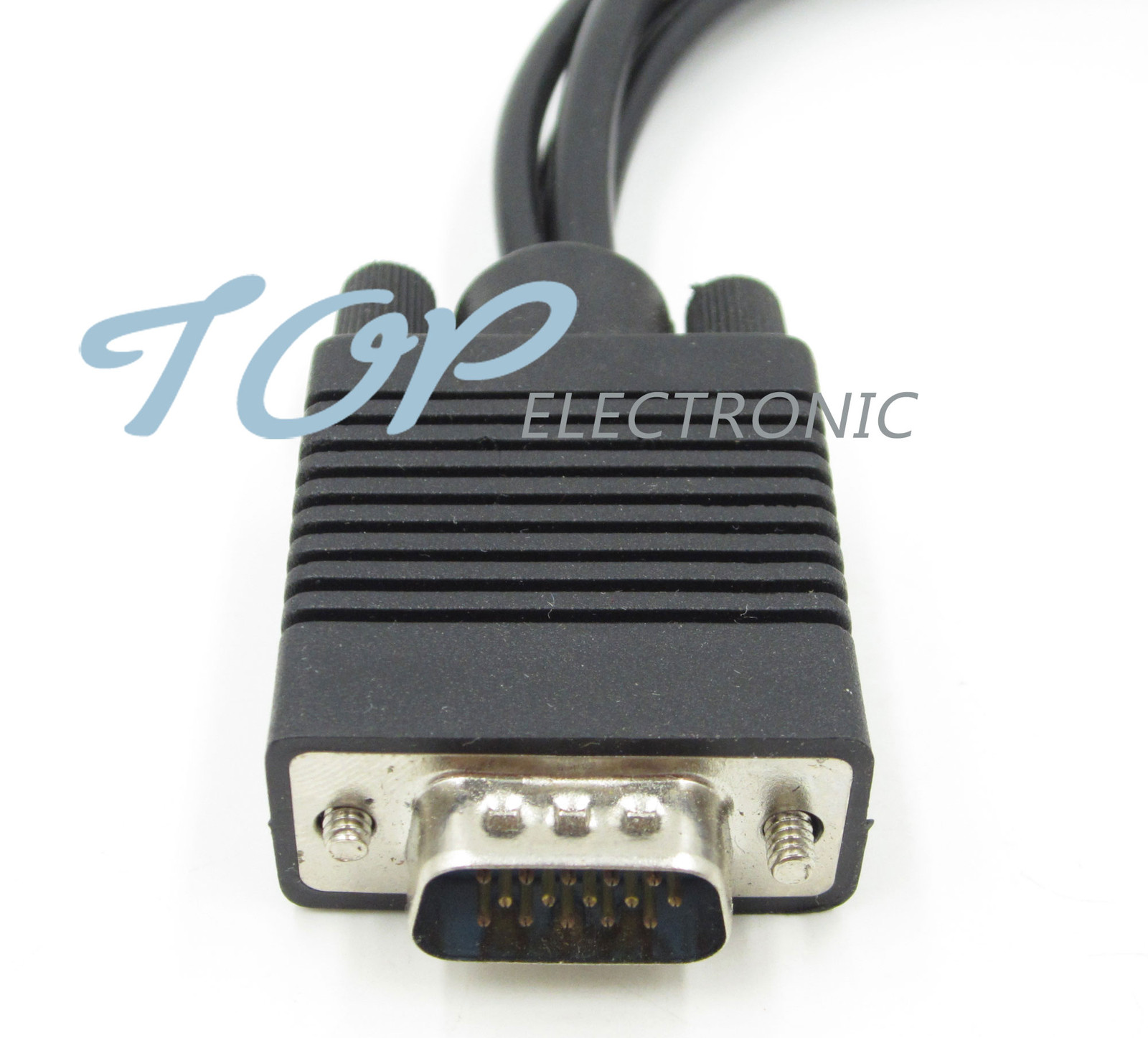VGA SVGA to S-VIDEO 3 RCA TV AV Converter Cable Adapter Black