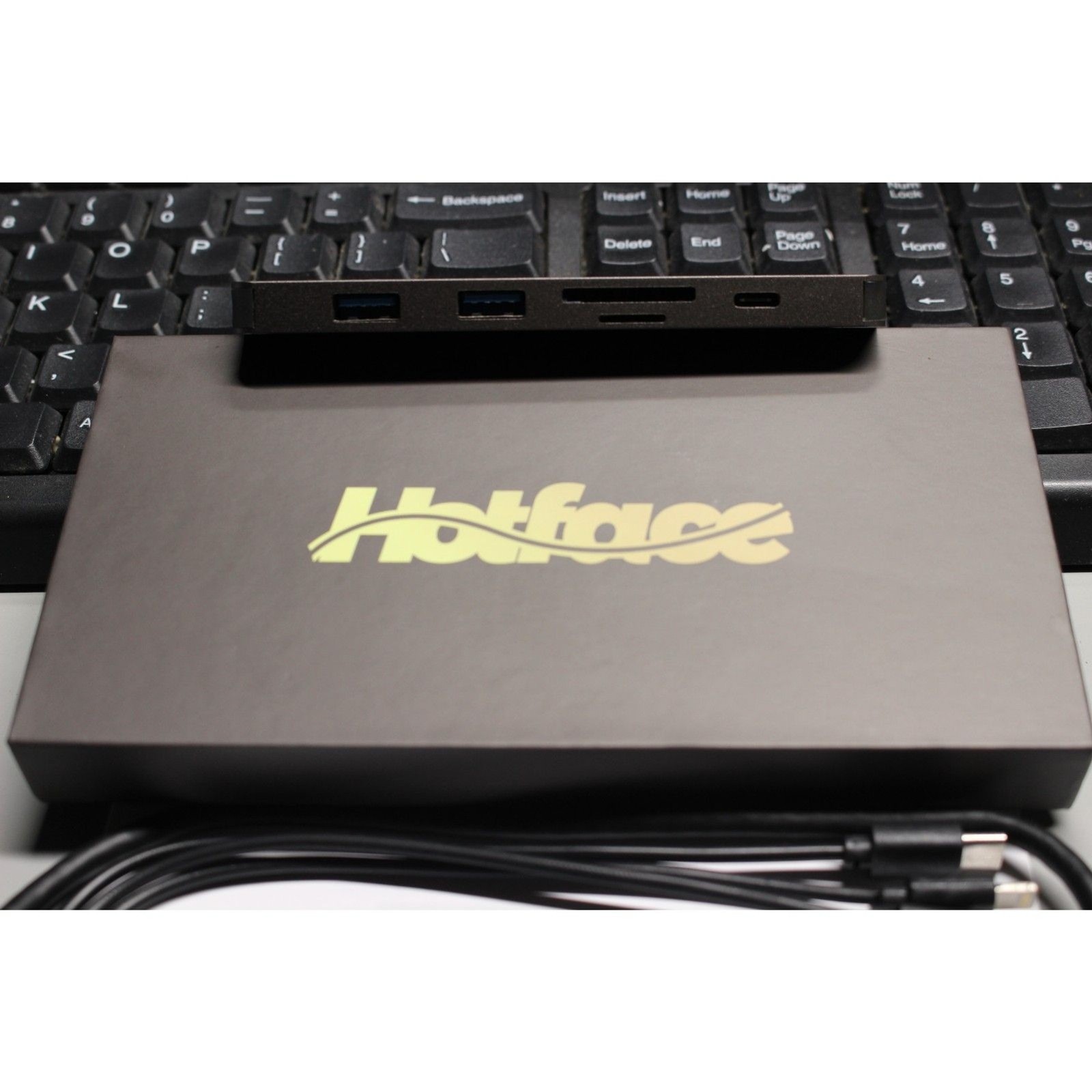 Hotface 7in1 USB-C Hub Adapter 128GB SSD Storage HDMI SD TF PD Charging