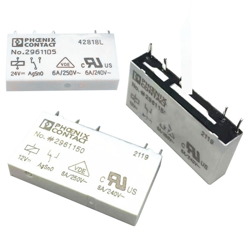 PHOENIX CONTACT No.2961105 24V No.2961150 12V 6A 5Pins Relay
