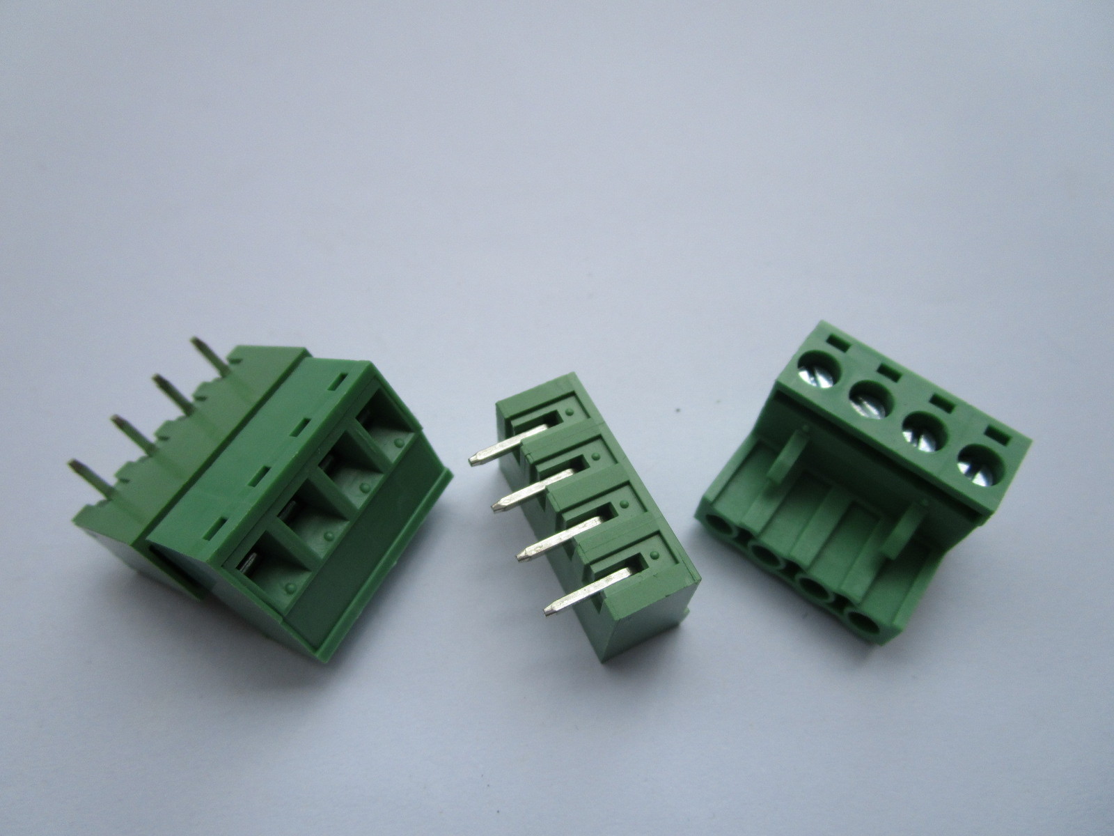 120 pcs 5.08mm Close Angle 4 pin Screw Terminal Block Connector Pluggable Type