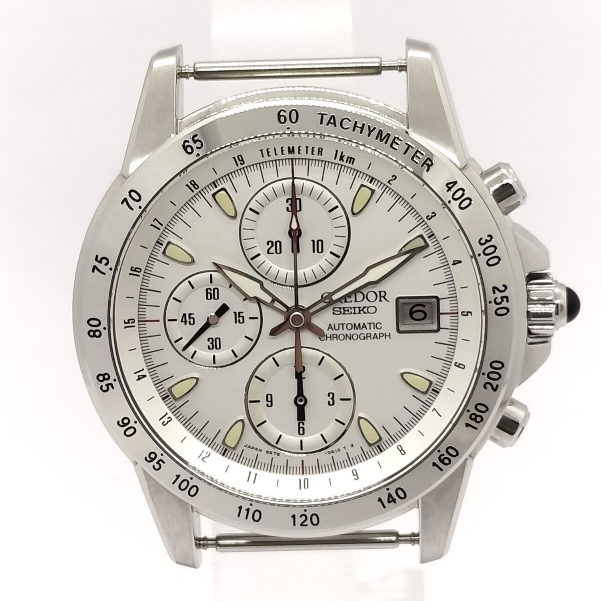 SEIKO Wristwatch CREDOR Phoenix Chronograph for Men’s silver color 40.8mm