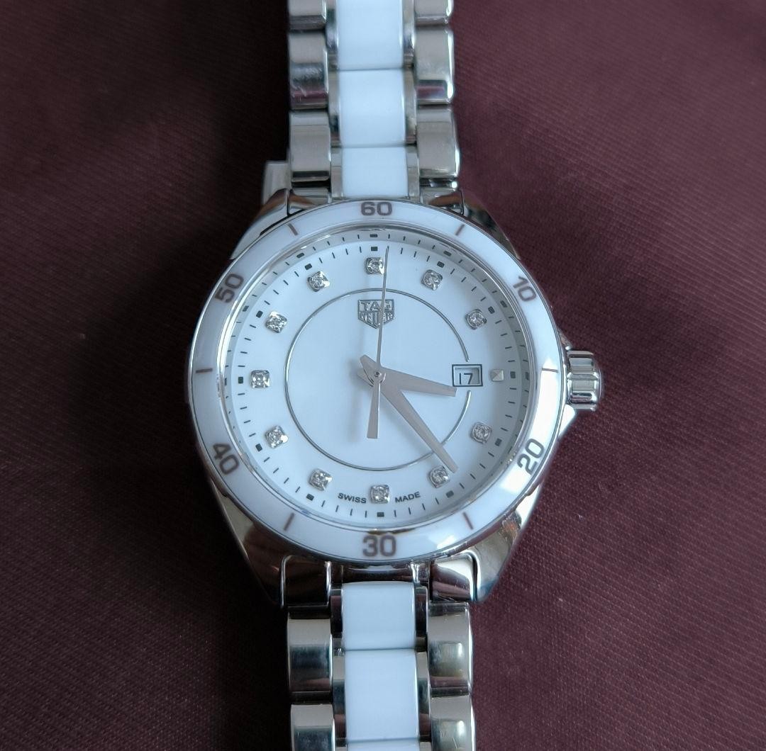 TAG Heuer Formula 1 Quartz White Ceramic Diamond WBJ141AD.BA0974 Box Card Links