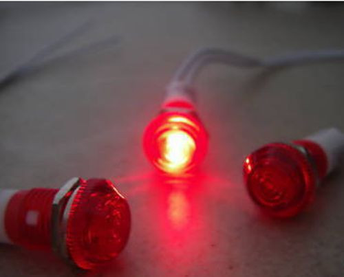1pcs Changeable Red Led Indicator Pilot Light 9V-12V 10mm Mount Hole