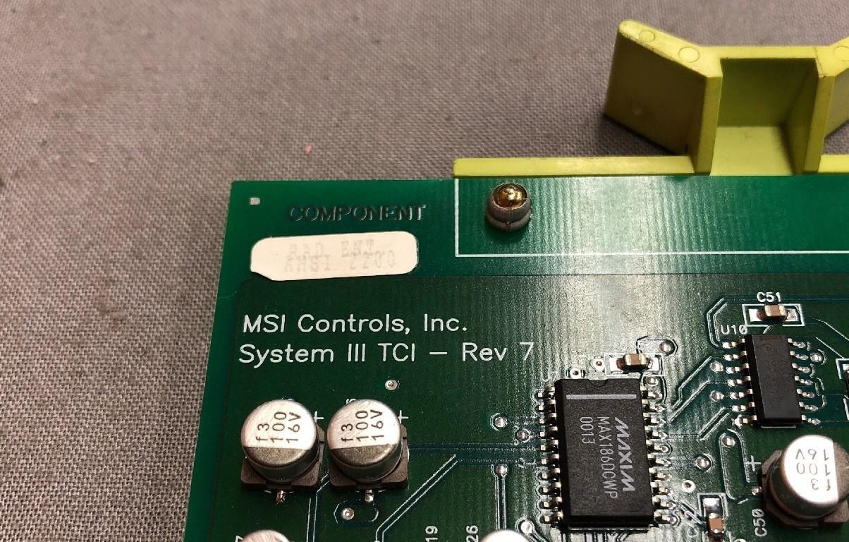 AMERICAN MSI CONTROLS SYSTEM III TCI-REV 7 C3201.010.066 CIRCUIT BOARD