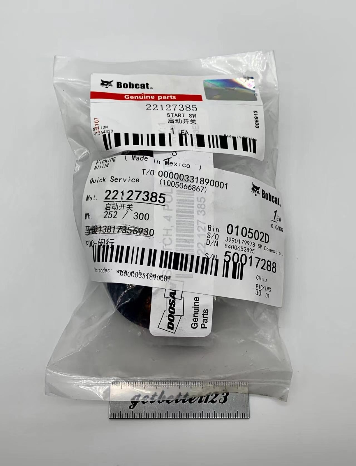1pc NEW FOR Ingersoll Rand 22127385 air compressor Starting Switch