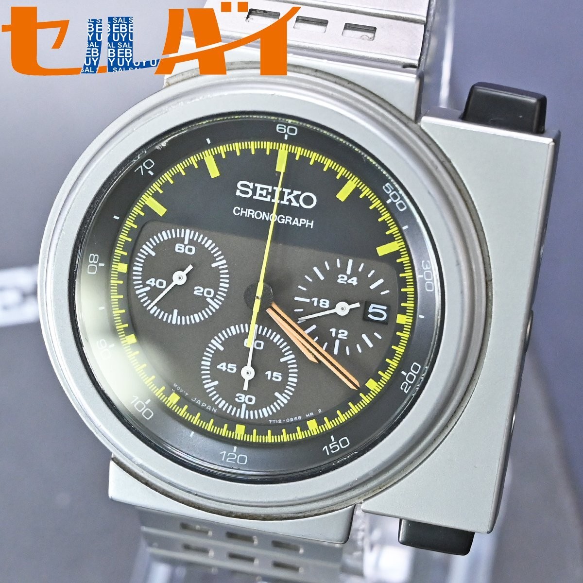Seiko Alien 2 Giugiaro 7T12-0BL0 Men’s Watch Box Round Date Dial Chronograph