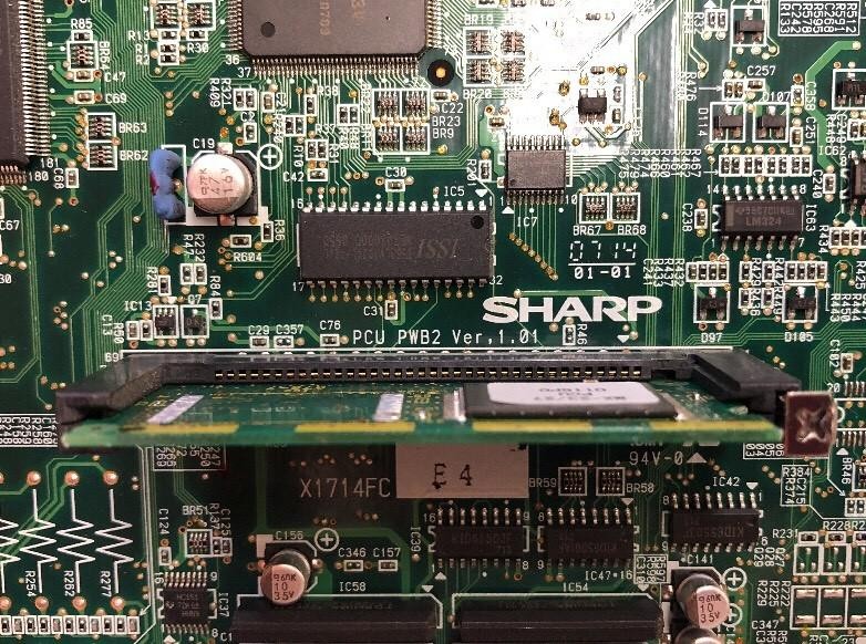 SHARP PRINTED CIRCUIT BOARD X1714FC E4 VER 1.01
