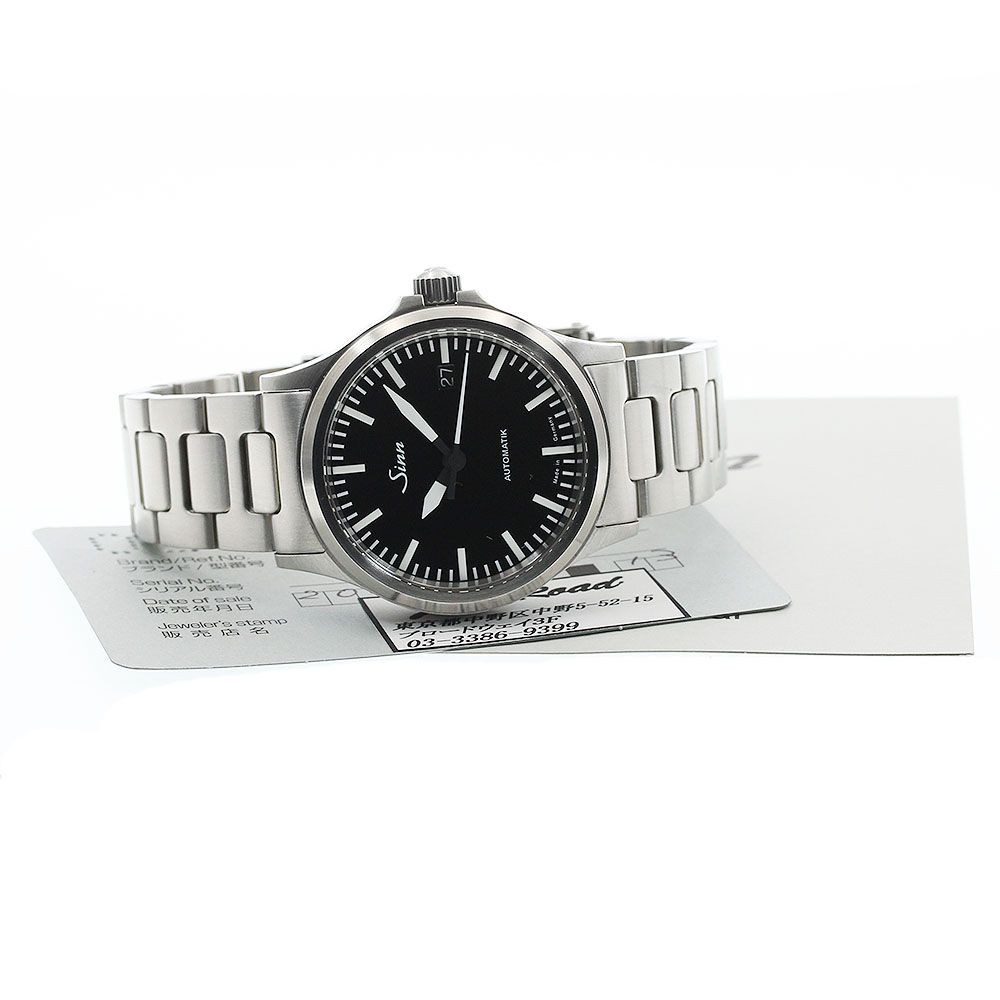 Sinn Watch 556.M Date Automatic Black Dial 38mm Stainless Steel w/Warranty Card