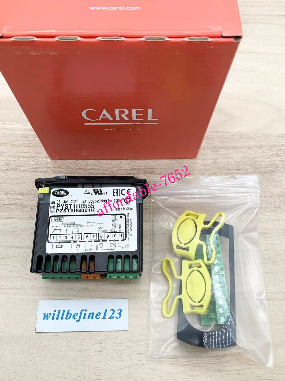 1PC CAREL PYST1H0555 PZSTS0G001K Temperature Controller DHL or FedEx