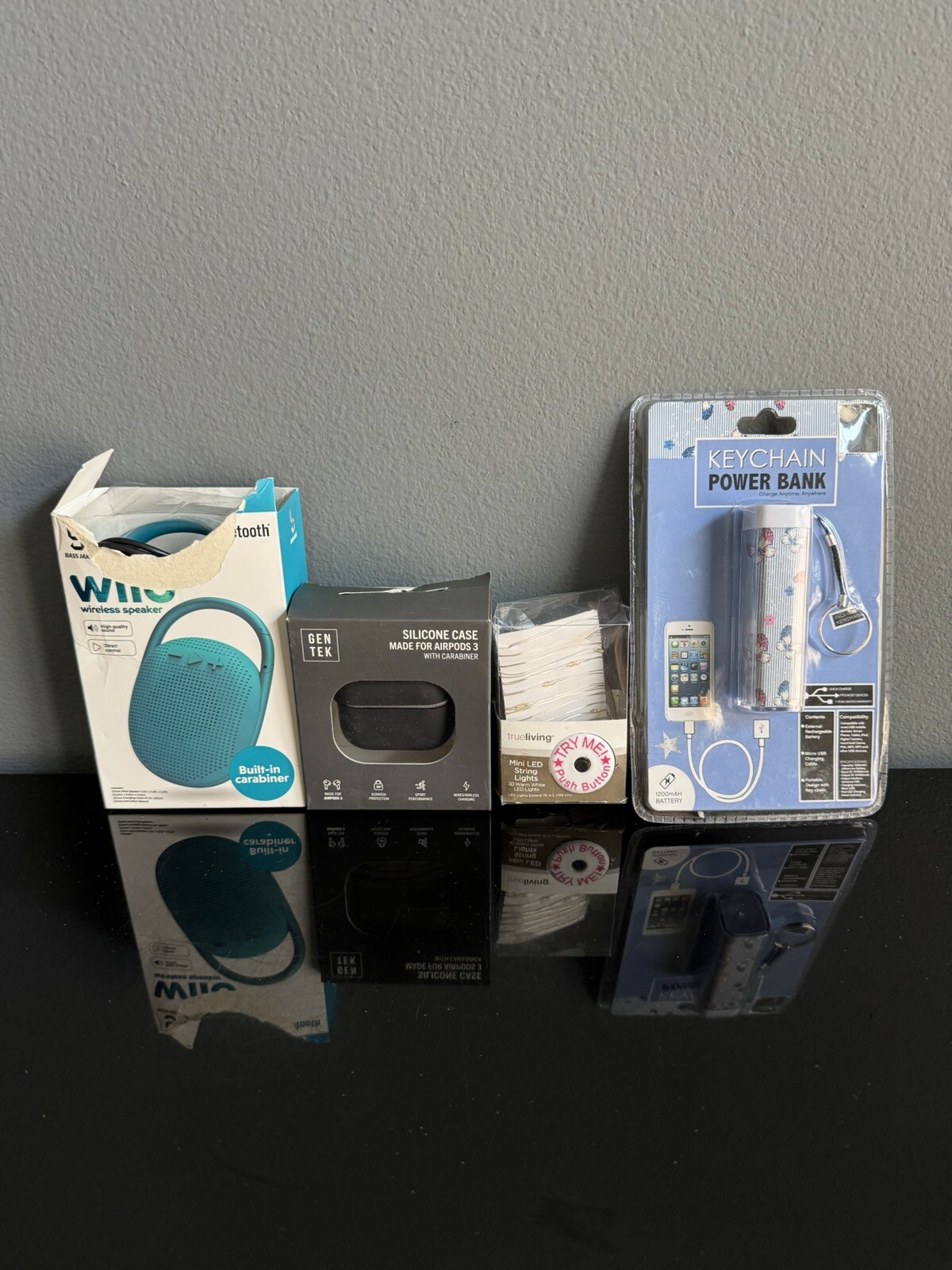 4 NEW Tech – BT Speaker, AirPod Case, LED String Lights & Power Bank