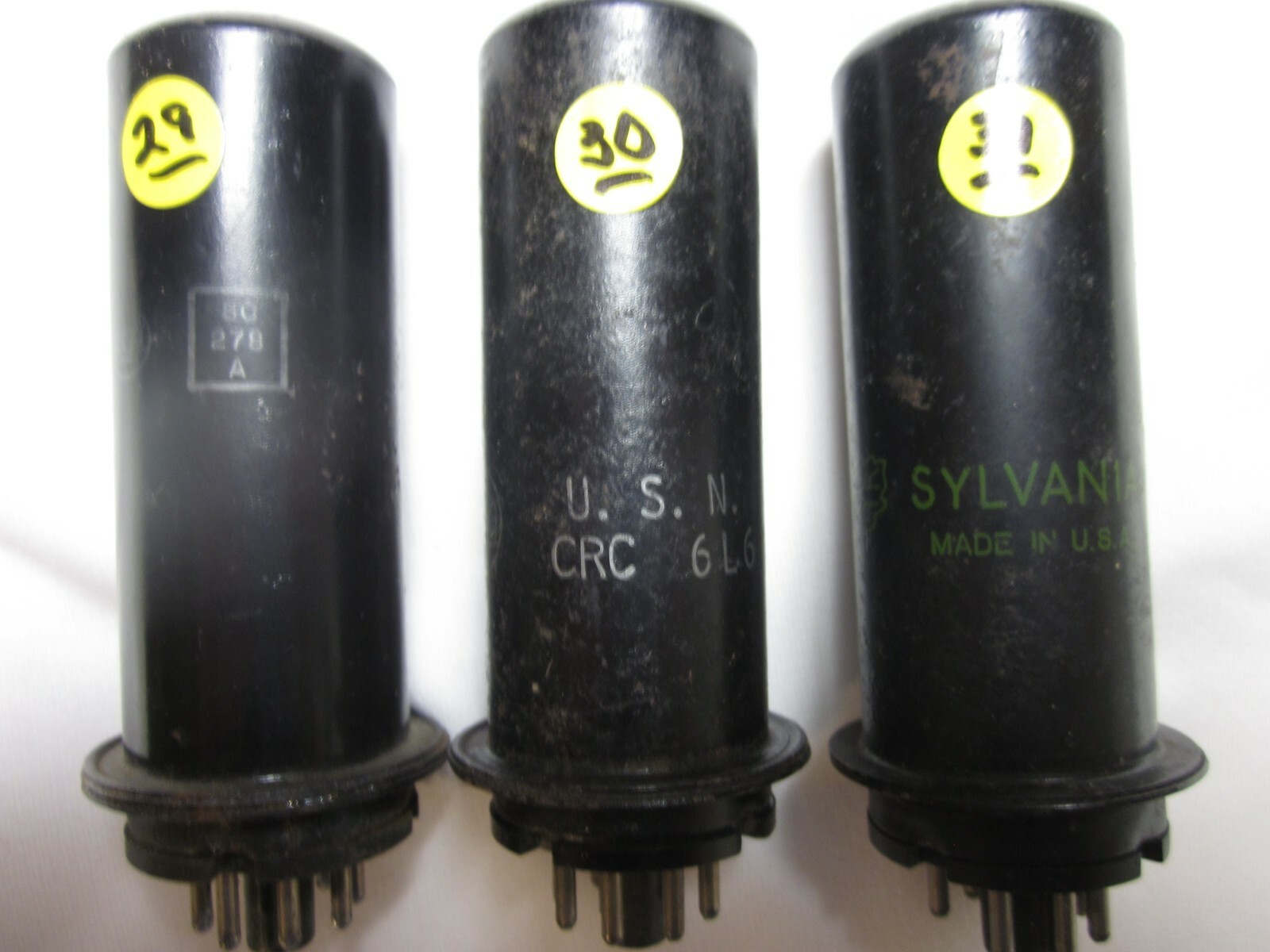 RCA & Sylvania 6L6 Metal tubes