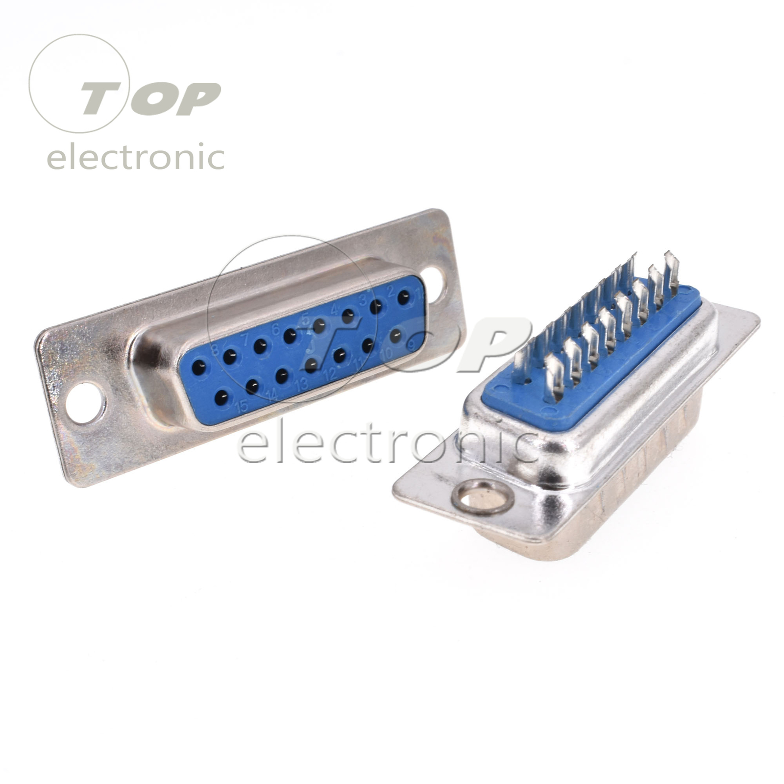 5Pairs D-SUB DB15 Male and Female 2 Row 15Pin Plug Soldering Connectors