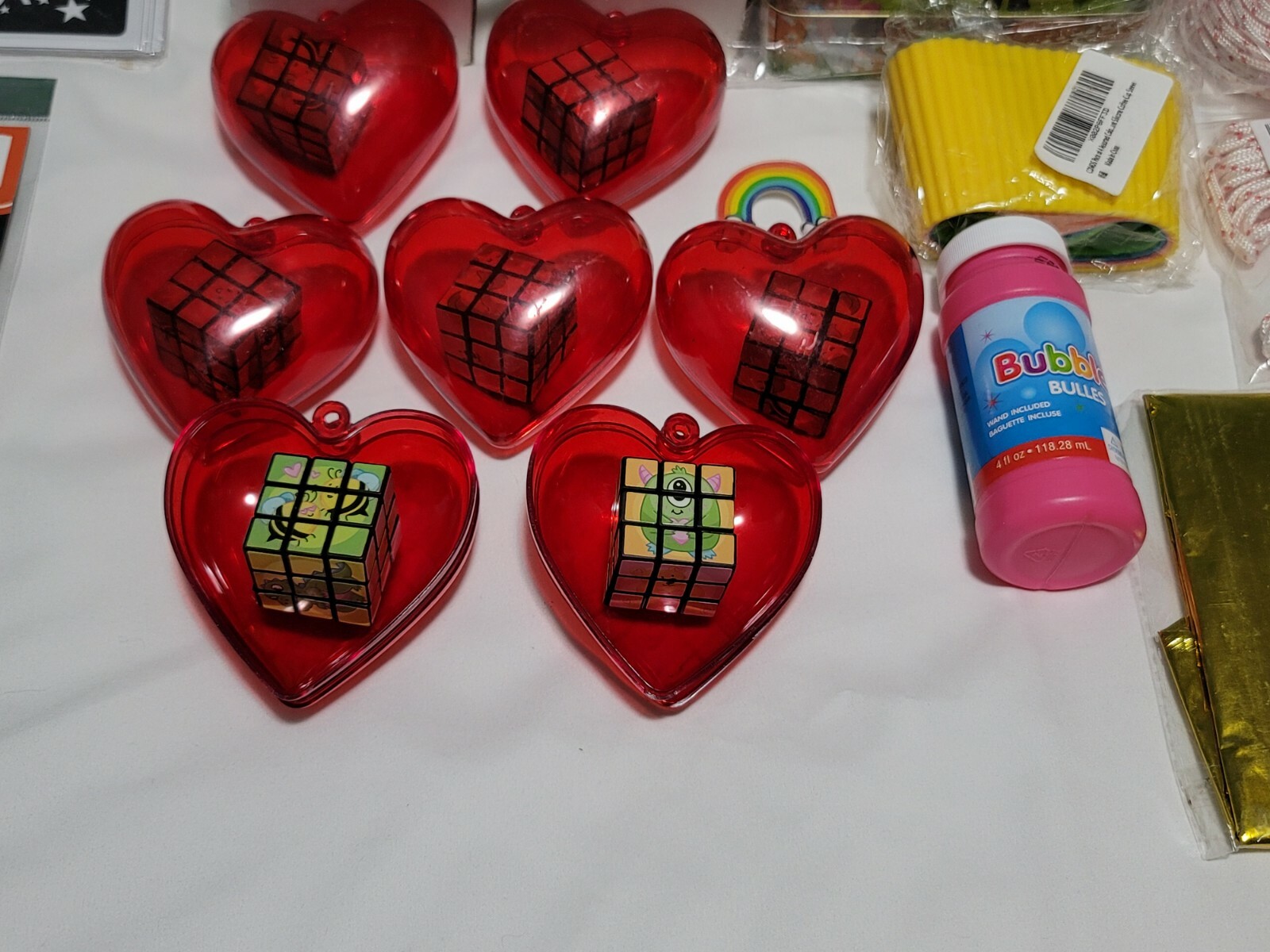 25+ Items Wholesale Lot Little Kids Toys, Cube Games, Bumper Stickers and More